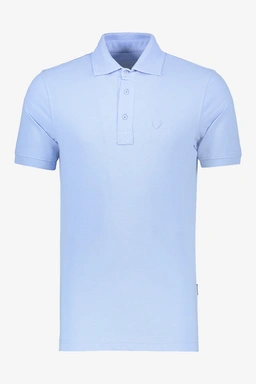 پولوشرت یقه دار رنگ آبی روشن