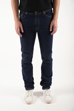 شلوار جین مردانه مدل راسته رنگ سرمه ای