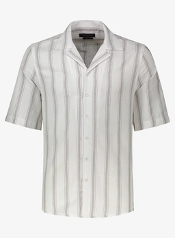 پیراهن آستین کوتاه یقه انگلیسی مردانه راه راه