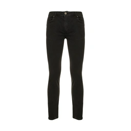 شلوار جین مردانه- رنگ :مشکی - قد 100 سانتیمتر- جنس : پنبه پلی/ استر- تولید پاتن جامه می باشد - مناسب