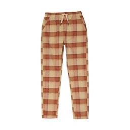 شلوار راحتی مردانه تولید شرکت پاتن جامه می باشد. پارچه طرح دار چهار خانه / پلی استر پنبه. استایل آزا