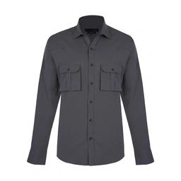 پیراهن آستین بلند کتان مردانه تولید شرکت پاتن جامه می باشد. جنس کتان / کش. پارچه ضخیم. دارای دوجیب پ