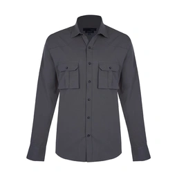 پیراهن آستین بلند کتان مردانه تولید شرکت پاتن جامه می باشد. جنس کتان / کش. پارچه ضخیم. دارای دوجیب پ