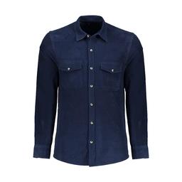 پیراهن آستین بلند مخمل مردانه رگولار تولید شرکت پاتن جامه می باشد. جنس پارچه مخمل. آستین بلند یقه بر