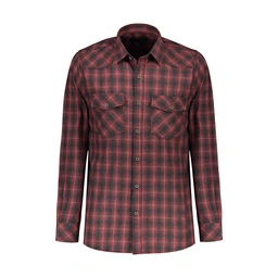 خرید پیراهن پشمی مردانه تولید پاتن جامه می باشد. پیراهن پشمی طرح چهارخانه.