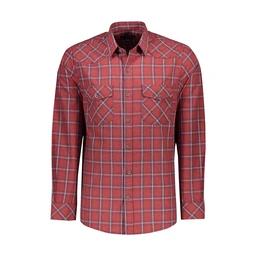 خرید پیراهن پشمی مردانه تولید پاتن جامه می باشد. پیراهن پشمی طرح چهارخانه.