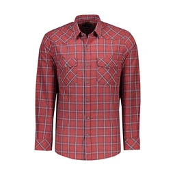 خرید پیراهن پشمی مردانه تولید پاتن جامه می باشد. پیراهن پشمی طرح چهارخانه.