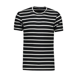 تیشرت آستین کوتاه مردانه یقه گرد. تولید شرکت پاتن جامه می باشد. جنس پارچه صد در صد پنبه بافت کشی. من