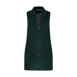 سارافون زنانه - مخمل - یقه انگلیسی - رنگ سبز - بدون آستین - چاکدار - ساخت ایران - تولید ( برند ) پات