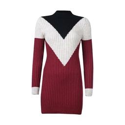 تونیک بافت یقه گرد زنانه تولید شرکت پاتن جامه می باشد - طرح : هفتی - جنس : نخ پلی استر - قد 75 سانتی