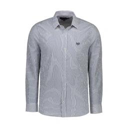 پیراهن آستین بلند مردانه تولید شرکت پاتن جامه. جنس پارچه تترون - 35 درصد پنبه - 65 درصد پلی استر. تک