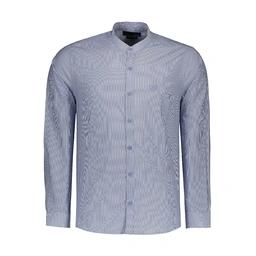 پیراهن آستین بلند مردانه رگولار تولید شرکت پاتن جامه می باشد. بدون جیب و پارچه طرح دار. جنس پارچه تت