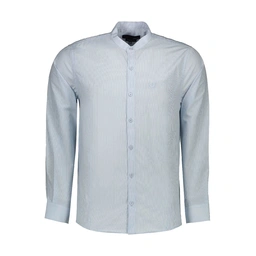 پیراهن آستین بلند مردانه رگولار تولید شرکت پاتن جامه می باشد. بدون جیب و پارچه طرح دار. جنس پارچه تت