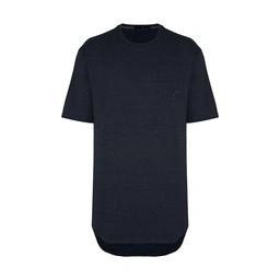 تیشرت مردانه آستین کوتاه - مدل لانگ - تولید پاتن جامه می باشد -به رنگ سورمه ای - مناسب برای استفاده 