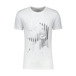 تیشرت آستین کوتاه مردانه ، یقه گرد ، چاپ دار ، استایل معمولی ، جنس نخی ، قد تا روی باسن ، تولید پاتن