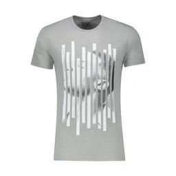 تیشرت آستین کوتاه مردانه ، یقه گرد ، چاپ دار ، استایل معمولی ، جنس نخی ، قد تا روی باسن ، تولید پاتن