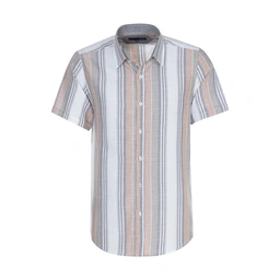خرید پیراهن آستین کوتاه مردانه طرح راه راه پهن ، مدل معمولی REGUALR. 