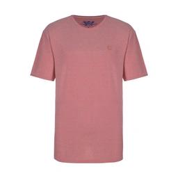 تیشرت آستین کوتاه لانگ مردانه. جنس پارچه جودون / پلی استر پنبه می باشد. یقه تیشرت گرد و کنار دارای ز