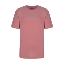 تیشرت آستین کوتاه لانگ مردانه. جنس پارچه جودون / پلی استر پنبه می باشد. یقه تیشرت گرد و کنار دارای ز