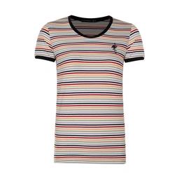 تیشرت یقه گرد زنانه - آستین کوتاه - پارچه طرح دار ( راه راه ساده ) -تولید کارخانه پاتن جامه می باشد 