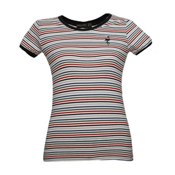 تیشرت آستین کوتاه زنانه تولید شرکت پاتن جامه می باشد. جنس پارچه پنبه / فول لاکرا می باشد. پارچه رینگ