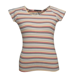 تیشرت آستین کوتاه زنانه تولید شرکت پاتن جامه می باشد. جنس پارچه پنبه / فول لاکرا می باشد. پارچه رینگ