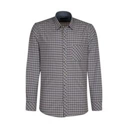 پیراهن آستین بلند مردانه تولید شرکت پاتن جامه - جنس پیراهن 65% پلی استر / 35%د پنبه -.طرح چهارخانه آ