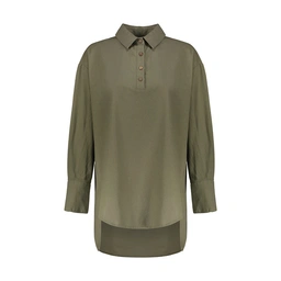 مانتو جلو بسته زنانه تولید شرکت پاتن جامه - جنس پارچه پنبه - پنبه / لینن - پارچه سبک و خنک مناسب برا