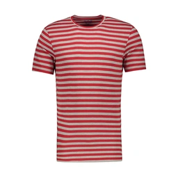 تیشرت راه راه مردانه پاتن جامه.  تی شرت یقه گرد آستین کوتاه. 