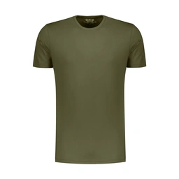 تیشرت آستین کوتاه مردانه تولید شرکت پاتن جامه می باشد. جنس پارچه صد در صد پنبه می باشد. بدون کش - طر