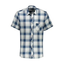 پیراهن آستین کوتاه چهارخانه مردانه از برند پاتن جامه. 