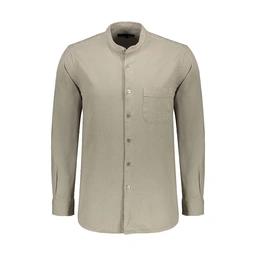 پیراهن کتان کرم آستین بلند تولید پاتن جامه می باشد. جنس پیراهن صد در صد کتان (پنبه) می باشد. پارچه ن