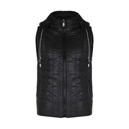 جلیقه شمعی مردانه از برند پاتن جامه ، دارای کلاه رنگ مشکی. خرید آنلاین ژیله مردانه. 