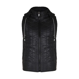 جلیقه شمعی مردانه از برند پاتن جامه ، دارای کلاه رنگ مشکی. خرید آنلاین ژیله مردانه. 