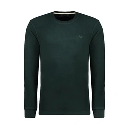 تیشرت آستین بلند مردانه تولید پاتن جامه می باشد. جنس تیشرت صد در صد پنبه پارچه خار خورده (سلانیک) می