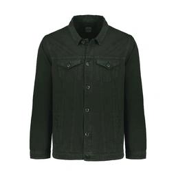 کت پاییزه مردانه رنگ سبز تیره . کت صد در صد کتان (پنبه) بدون آستری بدون کش. قد تا روی کمر. دو جیب در