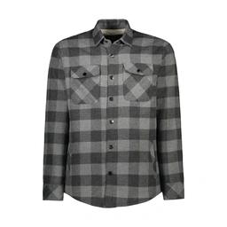 کاپشن پیراهنی پشمی ضخیم مردانه طرح چهارخانه. 