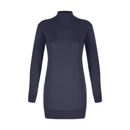 تونیک بافت زنانه تولید پاتن جامه می باشد . جنس کار پنبه می باشد . یقه اسکی با ارتفاع 4/5 سانت - قد ک