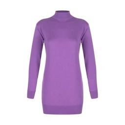 تونیک بافت زنانه تولید پاتن جامه می باشد . جنس کار پنبه می باشد . یقه اسکی با ارتفاع 4/5 سانت - قد ک