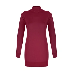 تونیک بافت زنانه تولید پاتن جامه می باشد . جنس کار پنبه می باشد . یقه اسکی با ارتفاع 4/5 سانت - قد ک