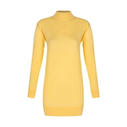 تونیک بافت زنانه تولید پاتن جامه می باشد . جنس کار پنبه می باشد . یقه اسکی با ارتفاع 4/5 سانت - قد ک