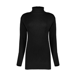 بافت یقه اسکی زنانه تولید پاتن جامه می باشد - بافت کار کبریتی می باشد - طرح جلو کار ، خط دار اریب می