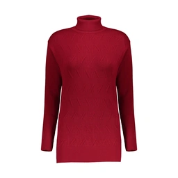 بافت یقه اسکی زنانه تولید پاتن جامه می باشد - بافت کار کبریتی می باشد - طرح جلو کار ، خط دار اریب می