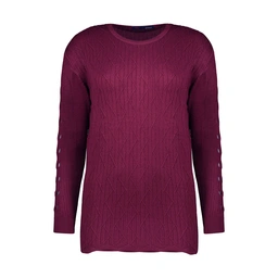 بافت زنانه تولید پاتن جامه می باشد - یقه : گرد - بافت کار : کبریتی درشت می باشد - جنس کار از پنبه می