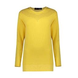 بافت زنانه تولید پاتن جامه می باشد - یقه کار گرد می باشد - طرح زیر یقه توری می باشد - قد تا روی باسن