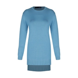 تونیک بافت زنانه تولید پاتن جامه می باشد - قد پشت کار بلند تر از قد جلوی کار می باشد - بافت با تراکم