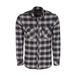 پیراهن آستین بلند پشمی مردانه طرح چهار خانه مدل رگولار از فروشگاه پاتن جامه. 