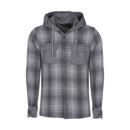 پیراهن کلاهدار مردانه تولید پاتن جامه می باشد. پارچه پشمی و جنس آن 65 درصد پنبه / 35 درصد پلی استر م