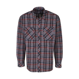 پیراهن آستین بلند پشمی مردانه طرح چهارخانه. پیراهن پشمی پاتن جامه. 