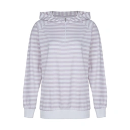 تیشرت زنانه کلاهدار آستین بلند تولید پاتن جامه می باشد. جنس تیشرت صد در صد پنبه (نخ)می باشد. یقه دار